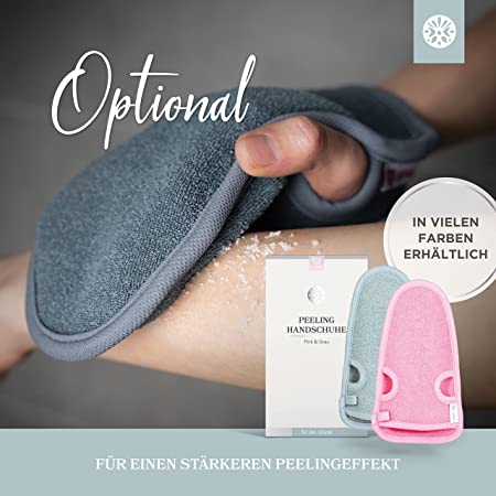 Körperpeeling aus Meersalz - Honig & Mandel - 500g
