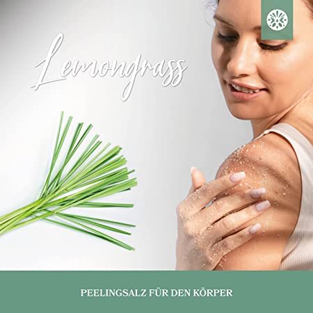 Körperpeeling aus Meersalz - Lemongrass - 500g