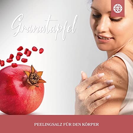 Körperpeeling aus Meersalz - Granatapfel - 500g