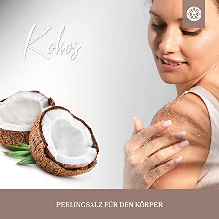 Körperpeeling aus Meersalz - Kokosnuss - 500g