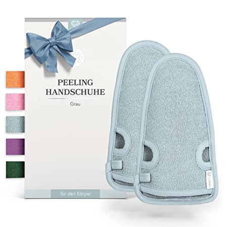 Peelinghandschuhe - Grau