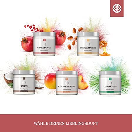 Körperpeeling aus Meersalz - Granatapfel - 500g
