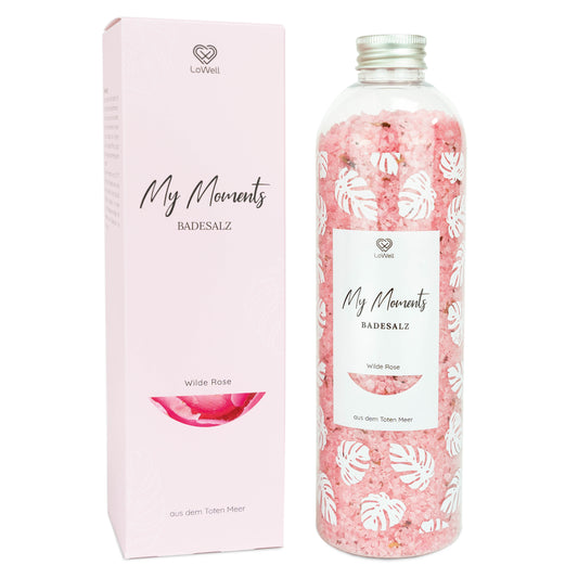 Badesalz aus dem Toten Meer - Wilde Rose - 650g