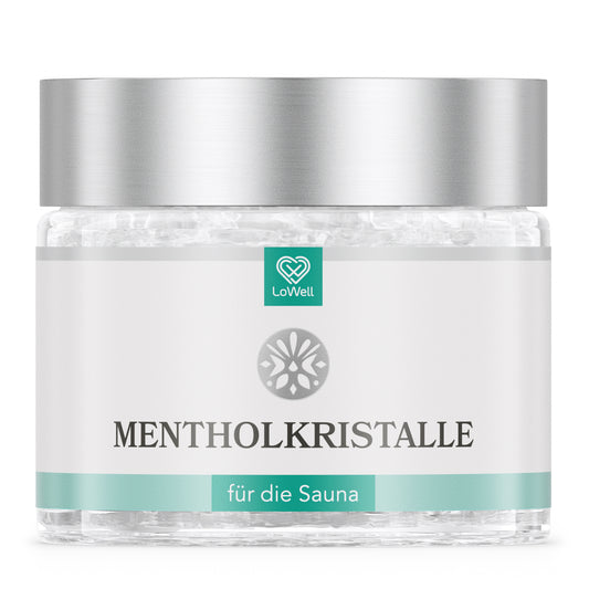 Mentholkristalle in praktischer Dose