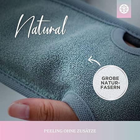 Peelinghandschuhe - Grau & Pink