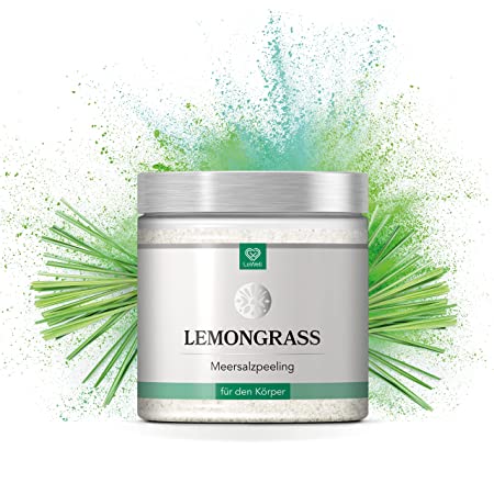 Körperpeeling aus Meersalz - Lemongrass - 500g