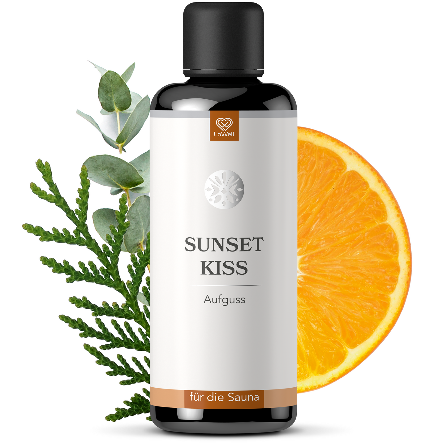 Saunaaufguss - Sunset Kiss - Zeder, Eukalyptus und Orange - 100ml